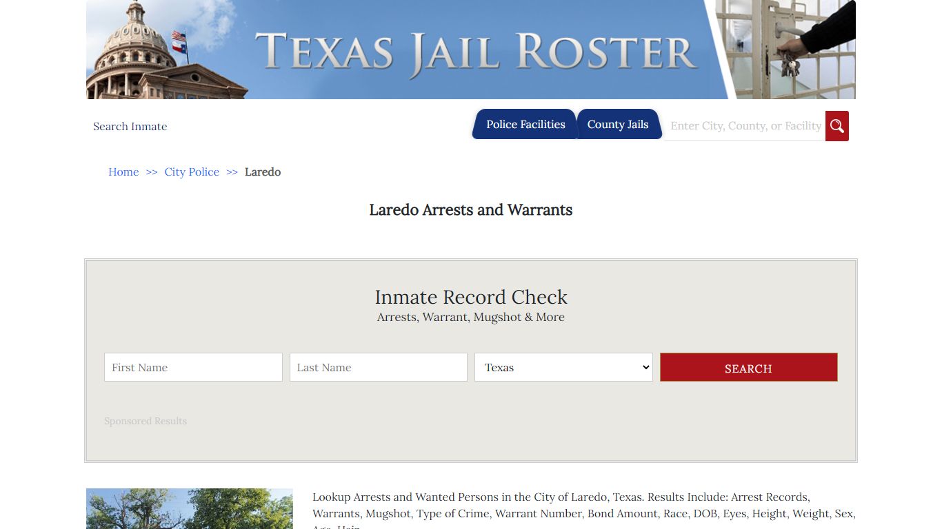 Laredo Arrests and Warrants | Jail Roster Search